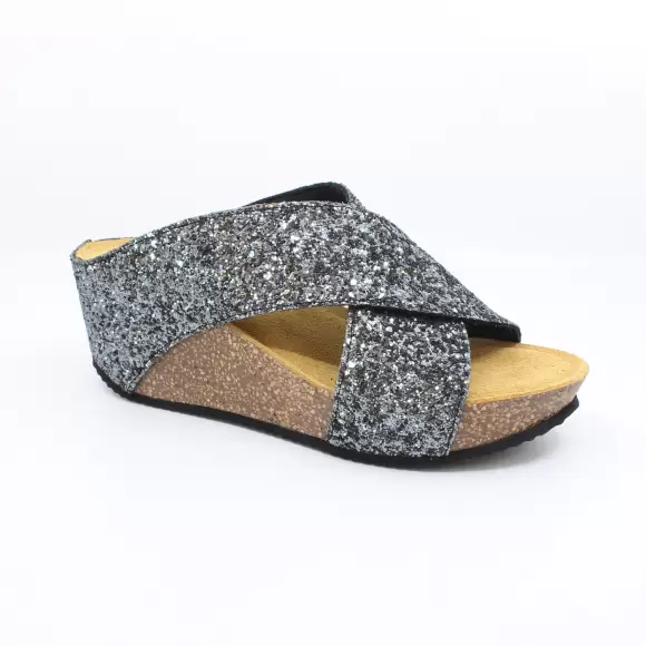 Dame Sandaler - Bella Moda - Bella Moda BUBBLY GLITTER S25631B-007