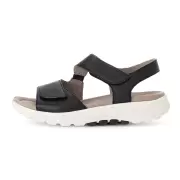 Dame Sandaler - GABOR - Gabor Sandal med velcro i sort ruskind 66.815.57