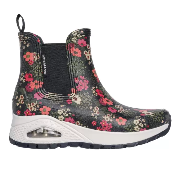 Dame Støvler - SKECHERS - SKECHERS Uno Rugged - Dancing N The Rain - Waterproof 177183 BKMT