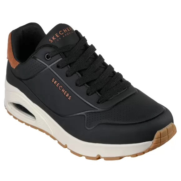 Herre Sneakers - SKECHERS - Skechers Mens UNO 183004 BLK