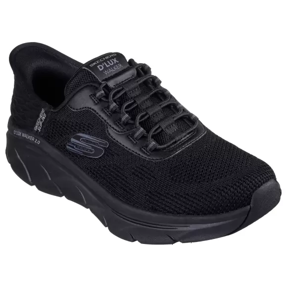 Herre Sneakers - SKECHERS - SKECHERS Relaxed Fit: Slip-ins: D'Lux Walker 2.0 - Rezinate 232446 BBK