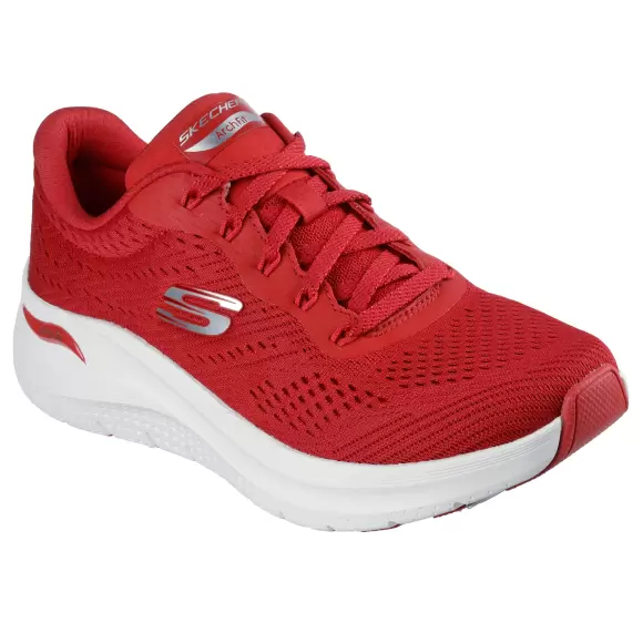 Dame Sneakers - SKECHERS - Skechers Women ARCH FIT 2.0 BIG LEAGUE 150051 RED