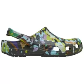 Dame Træsko - CROCS - Crocs Classic Painted Floral Clog Bl 211587-0LD