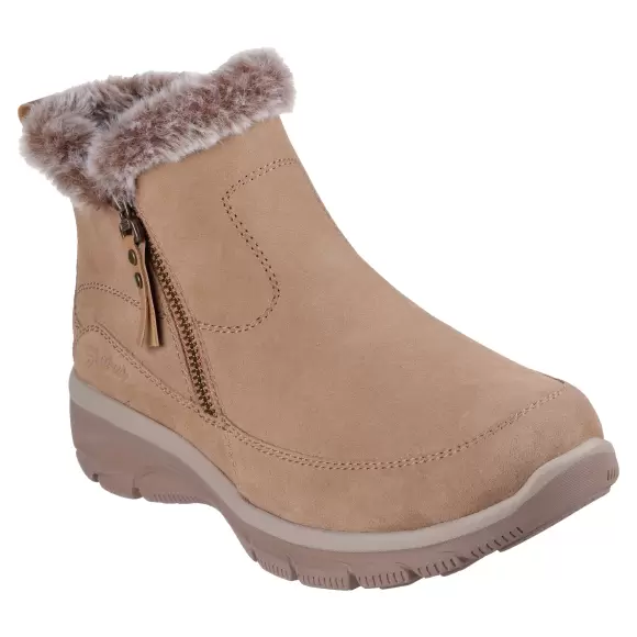 Dame Støvler - SKECHERS - Skechers Women EASY GOING COOL ZIP 167862 TAN