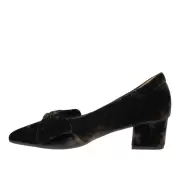 Pumps og stiletter - ANGULUS - Angulus BOW PUMP IN VELVET 1550-1073466
