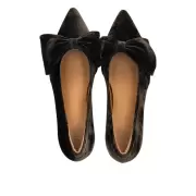 Pumps og stiletter - ANGULUS - Angulus BOW PUMP IN VELVET 1550-1073466