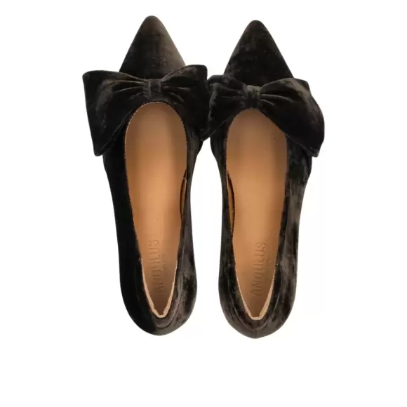 Pumps og stiletter - ANGULUS - Angulus BOW PUMP IN VELVET 1550-1073466