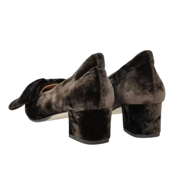 Pumps og stiletter - ANGULUS - Angulus BOW PUMP IN VELVET 1550-1073466