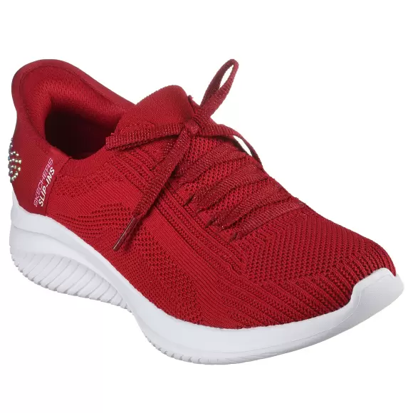 Dame Sneakers - SKECHERS - Skechers Womens Ultra Flex 3.0 150177 RED