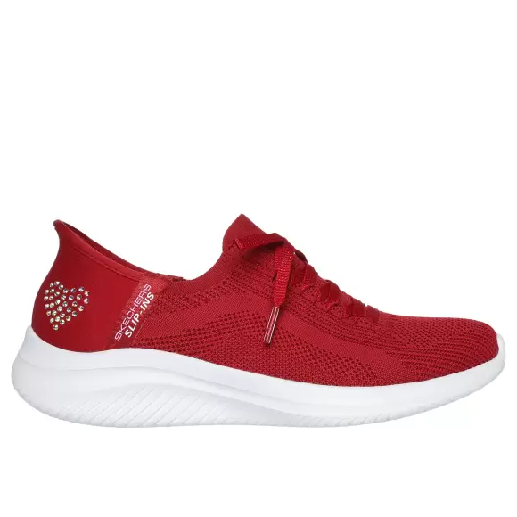 Dame Sneakers - SKECHERS - Skechers Womens Ultra Flex 3.0 150177 RED
