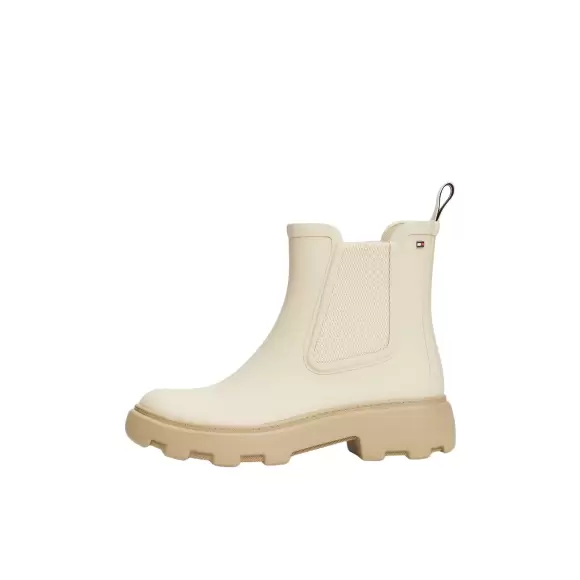 Dame Gummistøvler - Tommy Hilfiger - Tommy Hilfiger Rubber Flag Cleated Rainboot FW0FW08637ACG