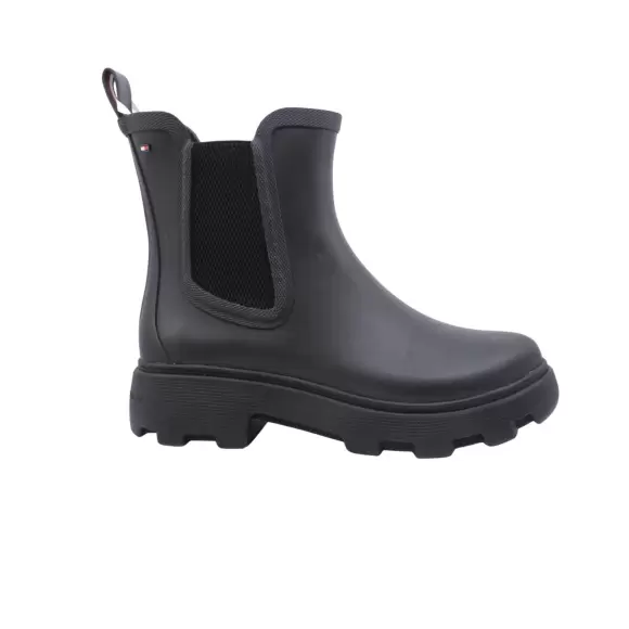 Dame Gummistøvler - Tommy Hilfiger - Tommy Hilfiger Rubber Flag Cleated Rainboot FW0FW08637BDS