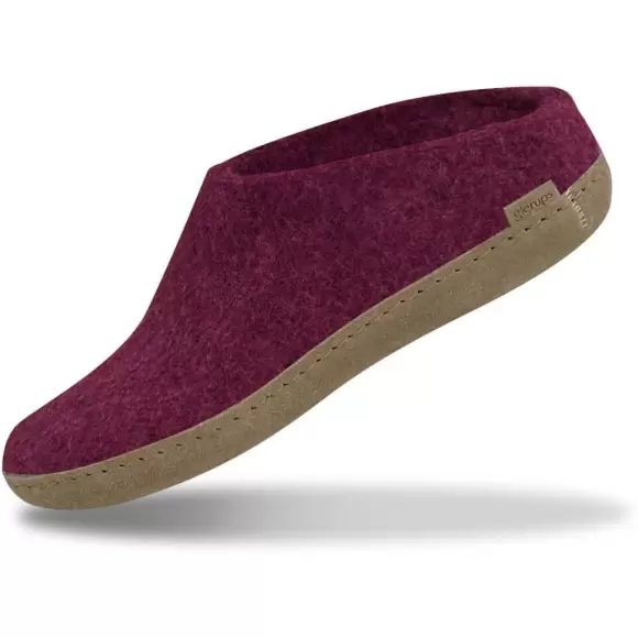 Damehjemmesko - GLERUPS - B-07 Slip-on with leather sole