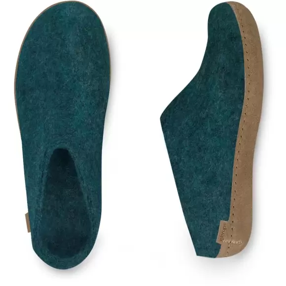 Damehjemmesko - GLERUPS - B-06 Slip-on with leather sole