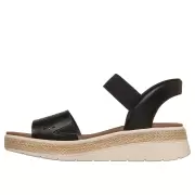 Dame Sandaler - SKECHERS - Skechers Slip-ins: BOBS Sun Ray 114415 BLK