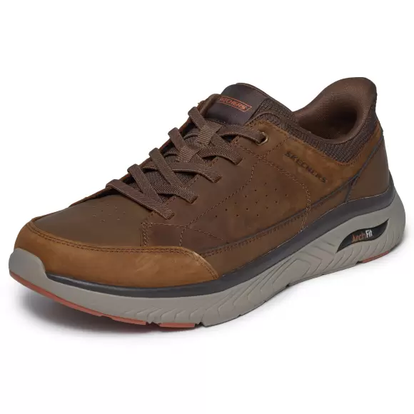 Herre Sneakers - SKECHERS - SKECHERS Relaxed Fit: Slip-ins: Arch Fit Crosser - Felix 205656 CDB