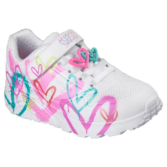 Børnesko - SKECHERS - Skechers Goldcrown Uno Lite Heart 314966L WMLT