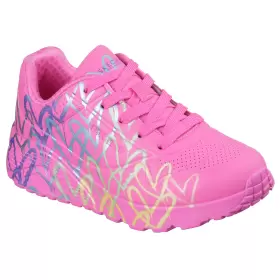 Børnesko - SKECHERS - Skechers Goldcrown UNO Lite Metallic 314098L HPMT