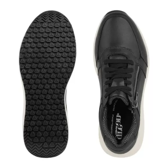 Dame Sko - GREEN COMFORT - Green Comfort Zigga sneaker w. zipper in lea 225081Q37-001