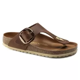 Dame Slippers - BIRKENSTOCK - Birkenstock Gizeh Big Buckle Oiled Leather 1018785