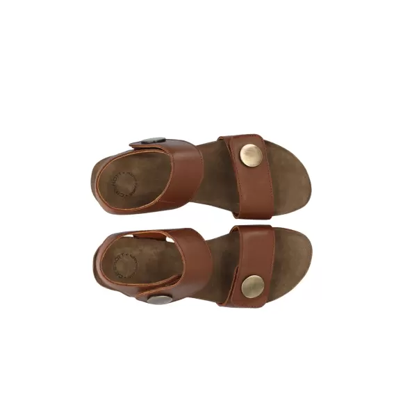 Dame Sandaler - CASHOTT COPENHAGEN - Cashott Copenhagen CASAVA Button Sandal Leather 61201856