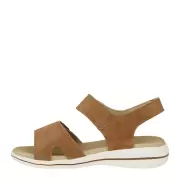 Dame Sandaler - GREEN COMFORT - Green Comfort Leaf sandal w. velcro 422004Q30-033