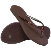 Dame Slippers - Havaianas - Havaianas Slim Glitter II HAW 4146975-727