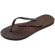 Dame Slippers - Havaianas - Havaianas Slim Glitter II HAW 4146975-727