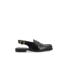 Dame Sko - CASHOTT COPENHAGEN - Cashott CASROBERTA Slingback Loafer Croco 61252545