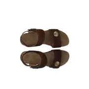 Dame Sandaler - CASHOTT COPENHAGEN - Cashott CASAVA Button Sandal Suede 61202745