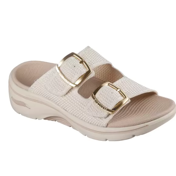Dame Sandaler - SKECHERS - Skechers GO WALK Arch Fit 2.0 Sandal 140871 NAT