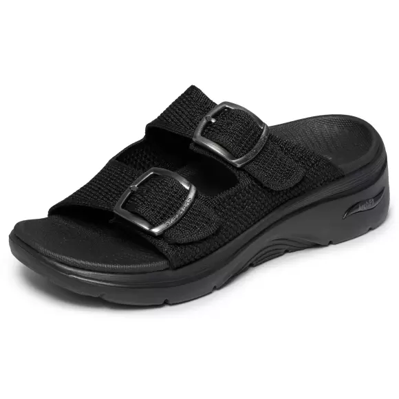 Dame Sandaler - SKECHERS - Skechers GO WALK Arch Fit 2.0 Sandal 140871 BBK