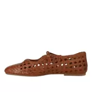 Dame Sko - ANGULUS - Angulus Soft hand-braided ballerina 1698-101-3614