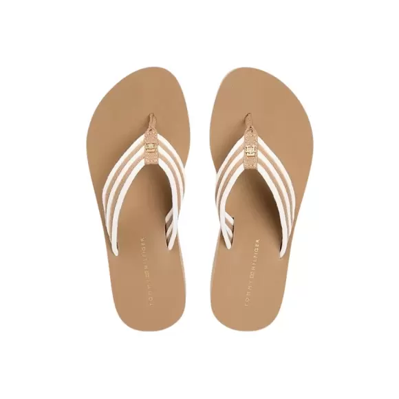 Dame Slippers - Tommy Hilfiger - Tommy Hilfiger STRIPE SUMMER SANDAL FW0FW09196RBC
