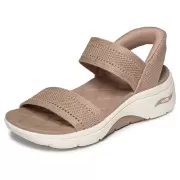 Dame Sandaler - SKECHERS - Skechers Go Walk Arch Fit 2.0 Sandal 140844 TAN