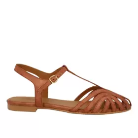 Dame Sandaler - ANGULUS - Angulus Flat sandal with beautiful 5841-101-1789