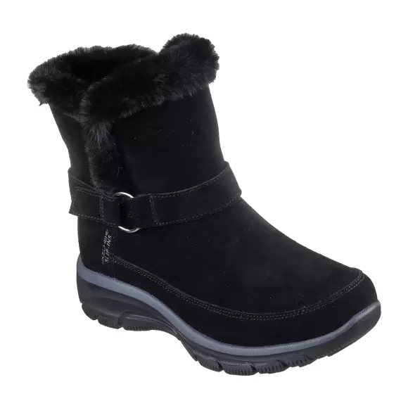 Dame Støvler - SKECHERS - SKECHERS Relaxed Fit: Slip-ins: Easy Going - Dreamers Luxe Vibes 168051 BLK