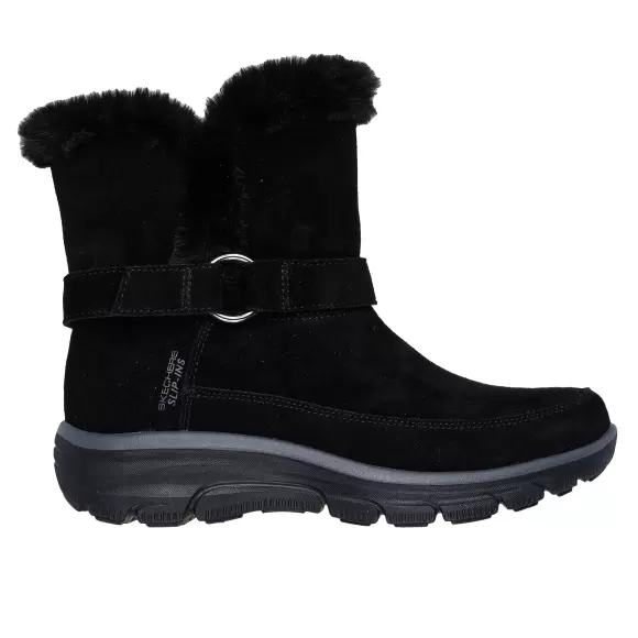 Dame Støvler - SKECHERS - SKECHERS Relaxed Fit: Slip-ins: Easy Going - Dreamers Luxe Vibes 168051 BLK