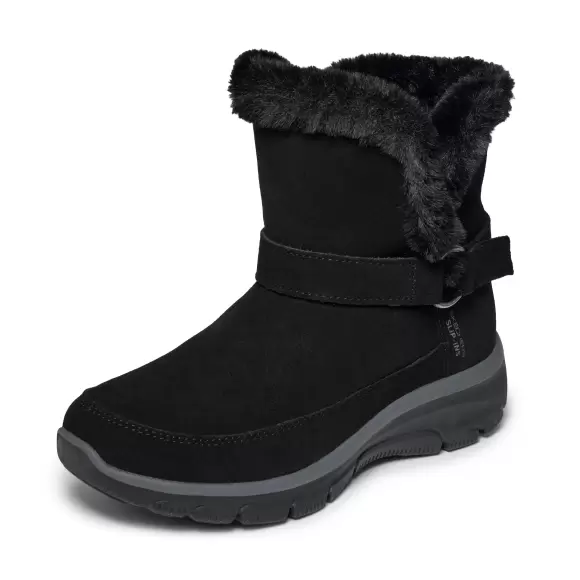 Dame Støvler - SKECHERS - SKECHERS Relaxed Fit: Slip-ins: Easy Going - Dreamers Luxe Vibes 168051 BLK