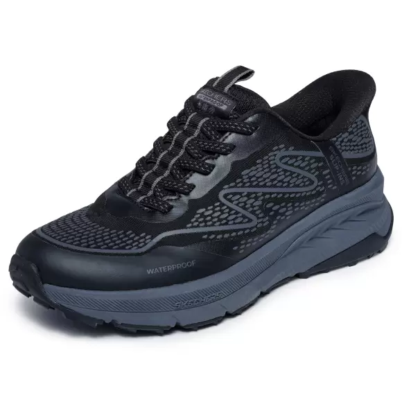 Dame Sneakers - SKECHERS - SKECHERS Slip-ins: Switch Back - Mist - Waterproof 180257 BKCC