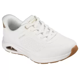 Dame Sneakers - SKECHERS - SKECHERS Relaxed Fit: Slip-ins: Arch Fit UNO - Relaxing On Air 190177 WHT