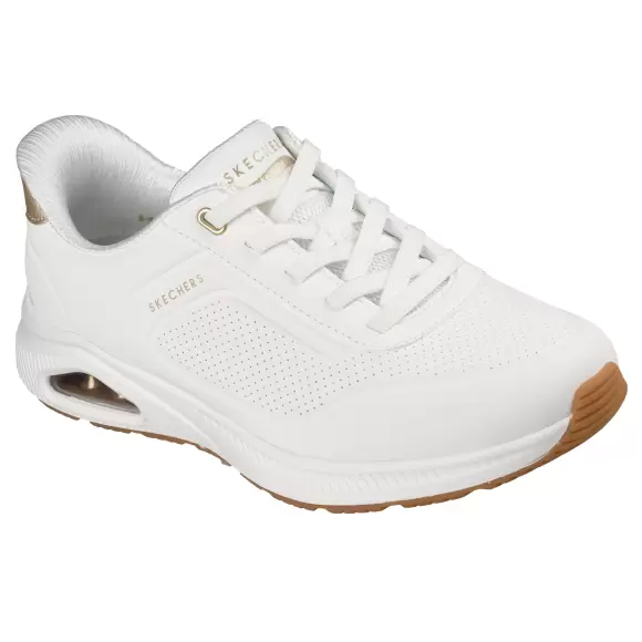 Dame Sneakers - SKECHERS - SKECHERS Relaxed Fit: Slip-ins: Arch Fit UNO - Relaxing On Air 190177 WHT Dame Sneakers - SKECHERS - SKECHERS Relaxed Fit: Slip-ins: Arch Fit UNO - Relaxing On Air 190177 WHT