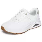 Dame Sneakers - SKECHERS - SKECHERS Relaxed Fit: Slip-ins: Arch Fit UNO - Relaxing On Air 190177 WHT