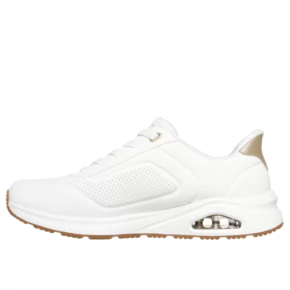 Dame Sneakers - SKECHERS - SKECHERS Relaxed Fit: Slip-ins: Arch Fit UNO - Relaxing On Air 190177 WHT