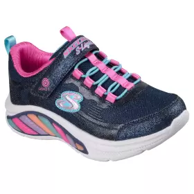 Børne Sneakers - SKECHERS - SKECHERS RAINBOW CRUISERS - GLITZY GLO 303726LC NVMT