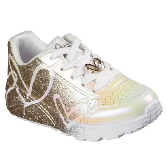 Børne Sneakers - SKECHERS - SKECHERS UNO LITE - HEARTDUST FOREVER 310814L WGD Børne Sneakers - SKECHERS - SKECHERS UNO LITE - HEARTDUST FOREVER 310814L WGD