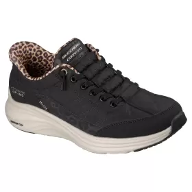 Dame Sneakers - SKECHERS - SKECHERS Slip-ins: Contour Foam – Cozy Fit Leopard Dream 150419 BLK