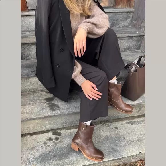 Dame Støvler - COPENHAGEN SHOES - COPENHAGEN SHOES SAY MORE - BROWN CS8646-0012