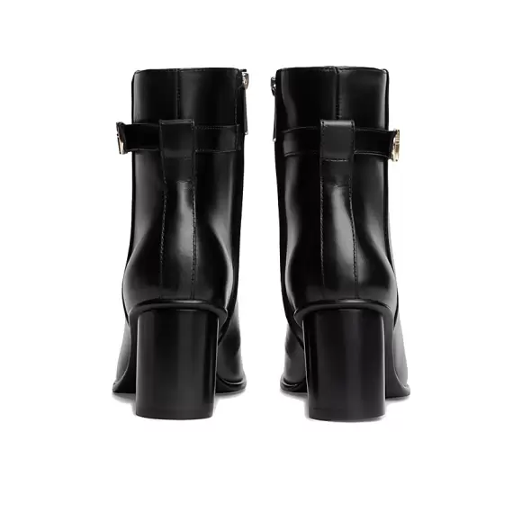 Dame Støvler - Tommy Hilfiger - Tommy Hilfiger TH STRAP LEATHER BLOCK HEEL BOOT FW0FW09488BDS
