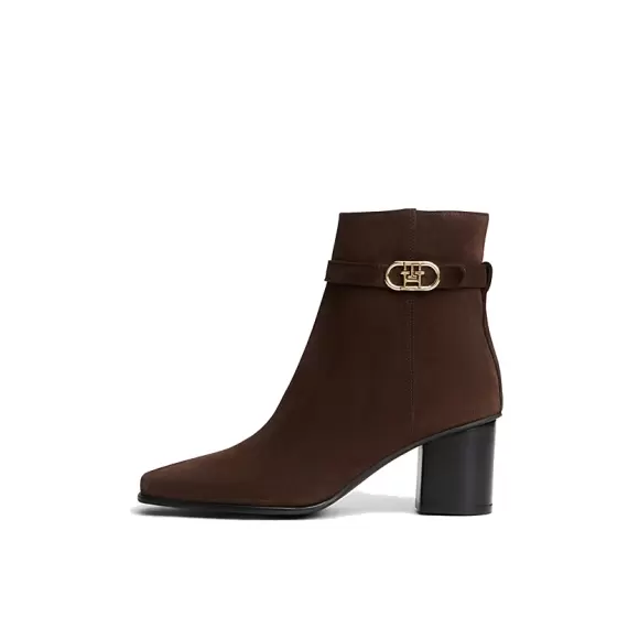 Dame Støvler - Tommy Hilfiger - Tommy Hilfiger TH STRAP SUEDE BLOCK HEEL BOOT FW0FW09521GUG